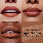 e.l.f. Cream Glide Lip Liner Spill the Tea Shade - Medium Warm Brown