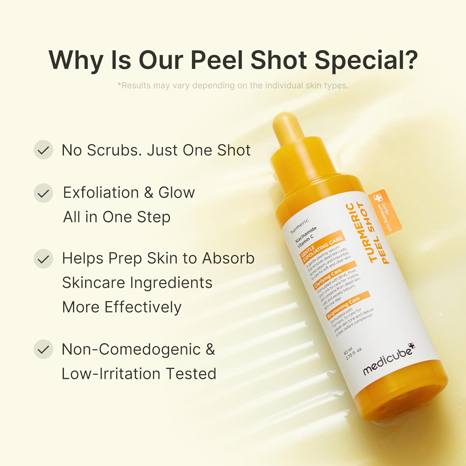 Medicube Kojic Acid Turmeric Face Peel Shot 80ml