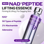 Numbuzin No.9 NAD+ 50 Peptide Serum | Firming Essence for Wrinkles, Fine Lines & Loss of Elasticity | Korean Skincare | 50 ml