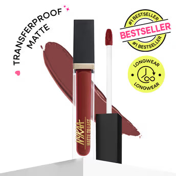 Nykaa Matte To Last ! Transferproof Liquid Lipstick - Kashi - 19 (5ml)
