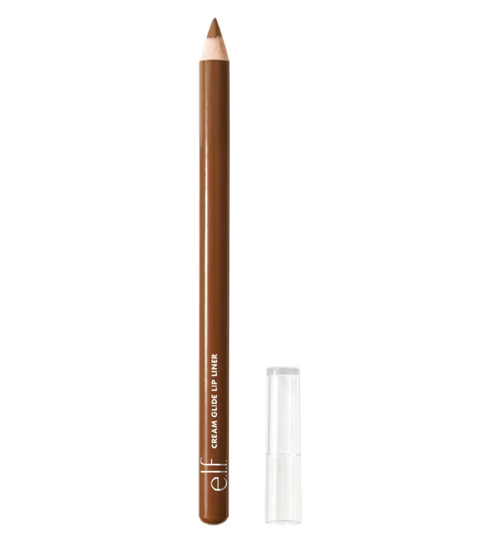 e.l.f. Cream Glide Lip Liner Spill the Tea Shade - Medium Warm Brown