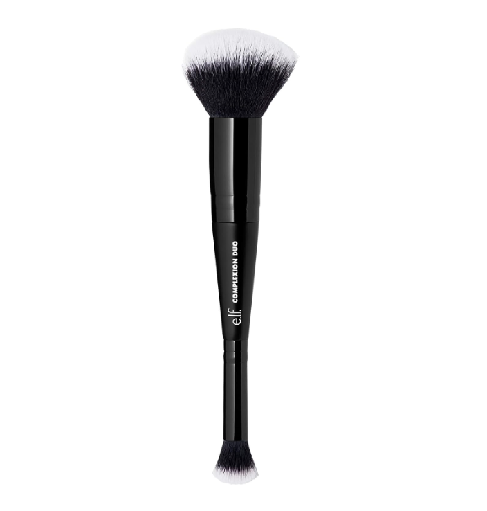 e.l.f. Concealer & Foundation Complexion Duo Brush, 2-in-1 Makeup Brush